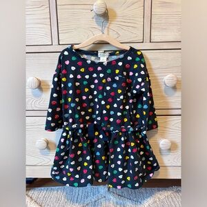 J.Crew Crewcuts Girls Valentine's Day Conversation Heart Print Dress size 2